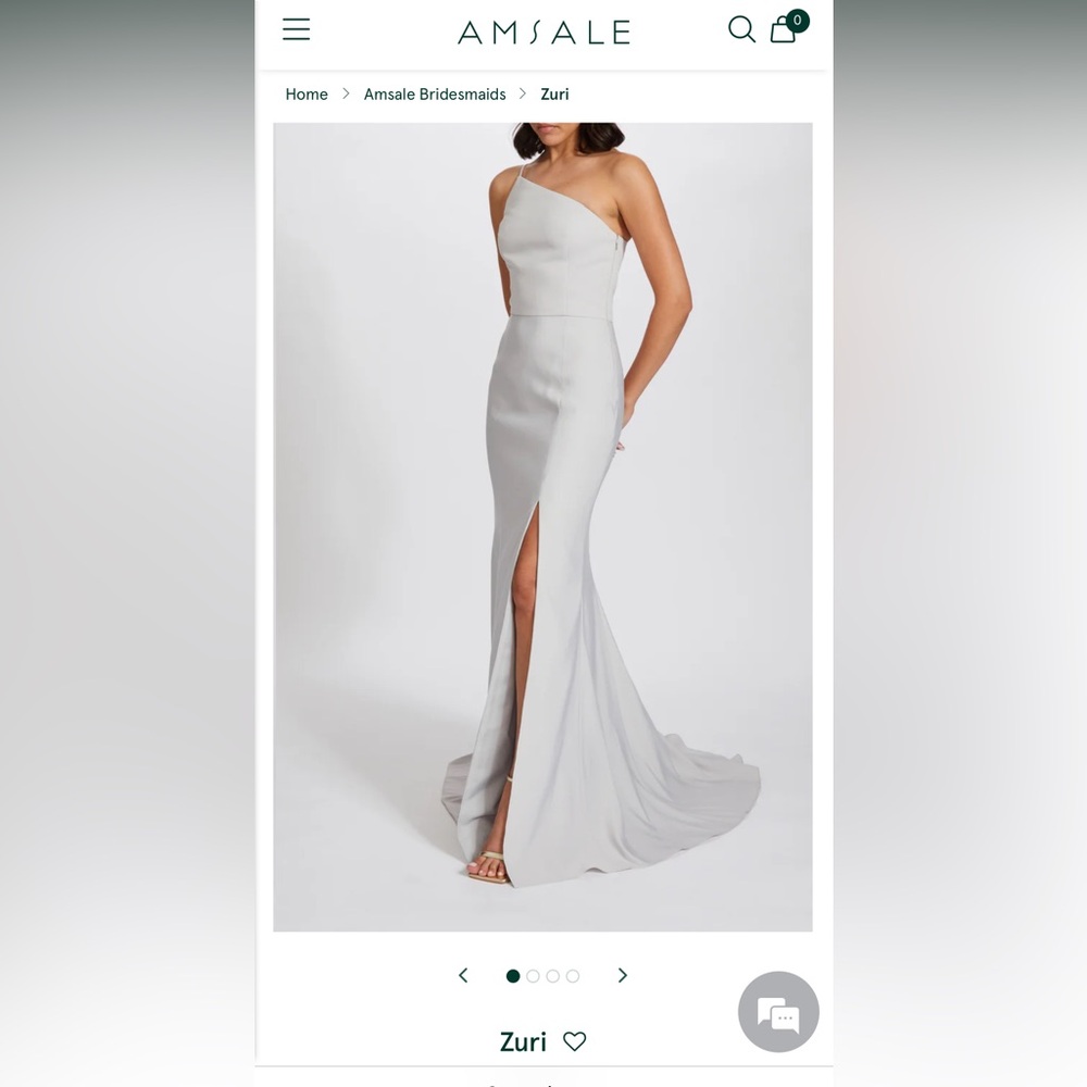 AMSALE ZURI ICE Bridesmaid Dress - True Size 4 or 6